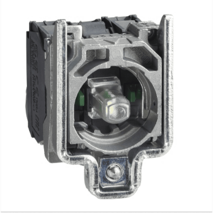 Cuerpo para boton de control iluminado -  22 - LED integral verde 1 NA + 1 NC