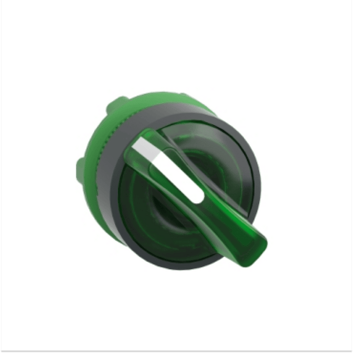 Cabeza selector selector iluminado -2 posiciones -  22 - verde