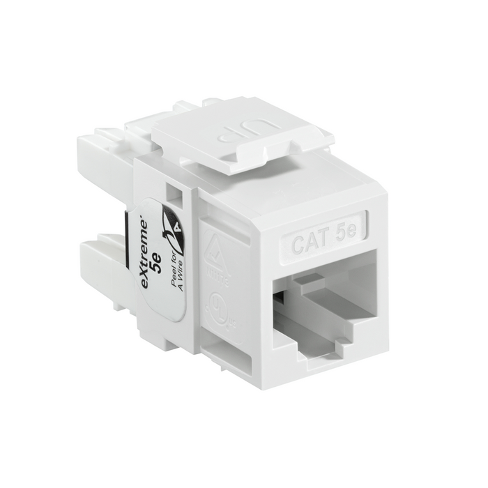 Conector clasificado Quickport Gigamax Cat 5E Blanco - Leviton