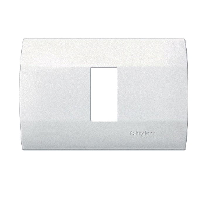 Placa de 1 modulo Marisio color blanco - Schneider