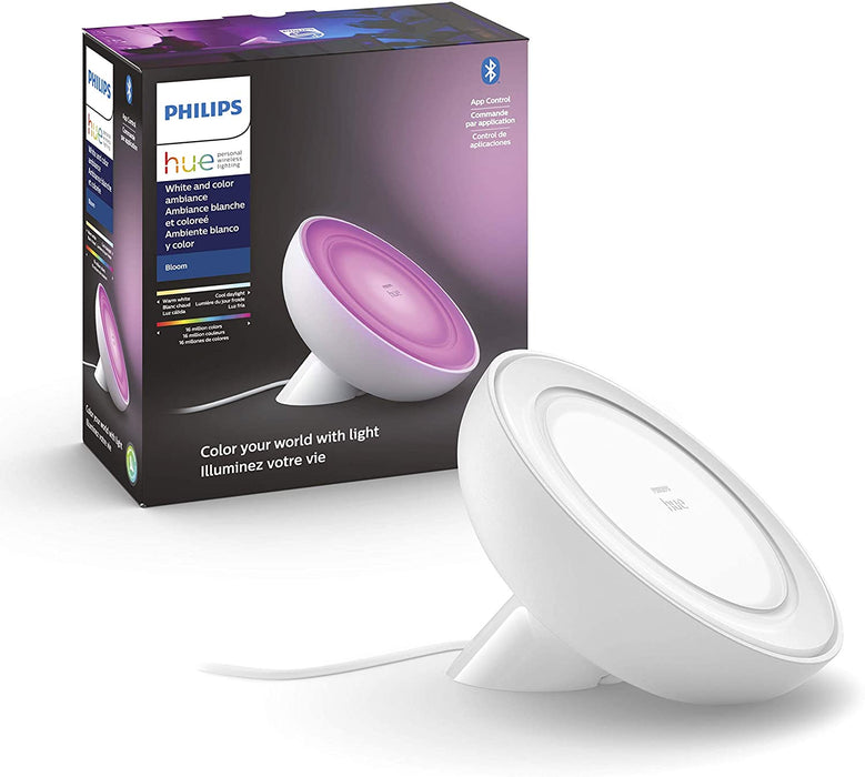 Luminaria de mesa inteligente Bloom luz multicolor con Bluetooth y zigbee - Philips