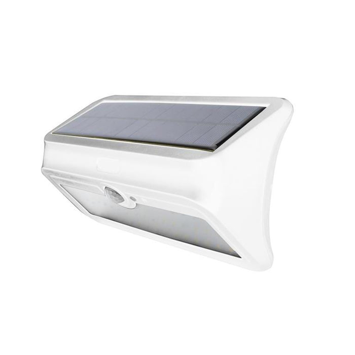Luminario solar LED para sobreponer en muro luz calida color blanco - Ilumileds
