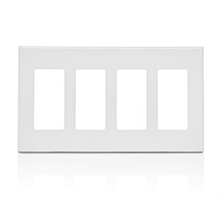 Placa de 4 modulos Decora blanco - Leviton
