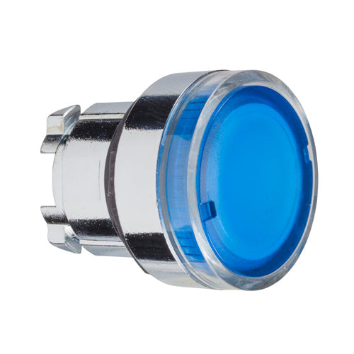 Cabeza pulsador luminoso rasante azul Harmony XB4