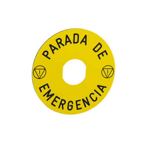 Etiqueta emergenciagency stop 3d 60mm Harmony XB4
