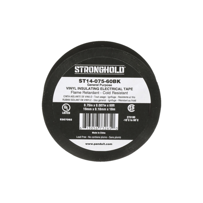 Cinta aislante de PVC StrongHold de 18m negro - Panduit