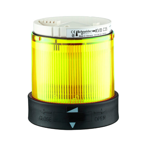 Unidad iluminada LED luz fija amarilla 24V Harmony XVB 70mm