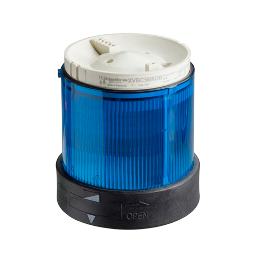 Unidad iluminada LED luz fija azul 24V Harmony XVB 70mm