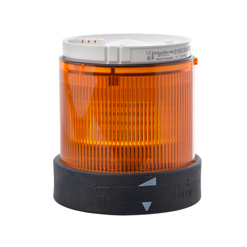 Unidad iluminada LED luz fija naranja 24V Harmony XVB 70mm