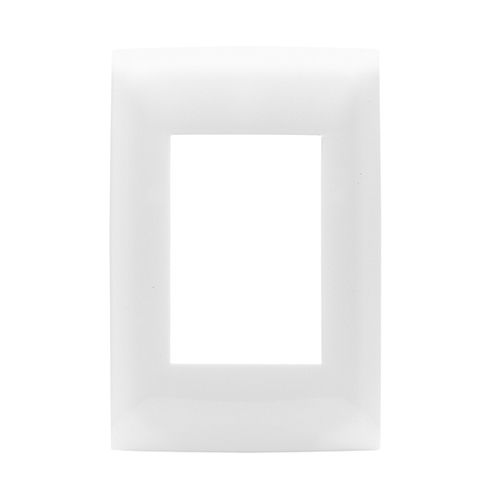 Placa de 3 ventanas Cien, color blanco - Leviton